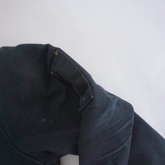 Vtg 90S Tough Duck Black Brown Corduroy Collar Heavyweight Cotton Detroit Jacket - Picture 5 of 16